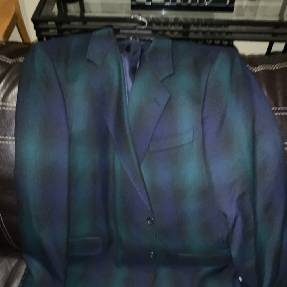 Tartan Plaid Wool Blazer